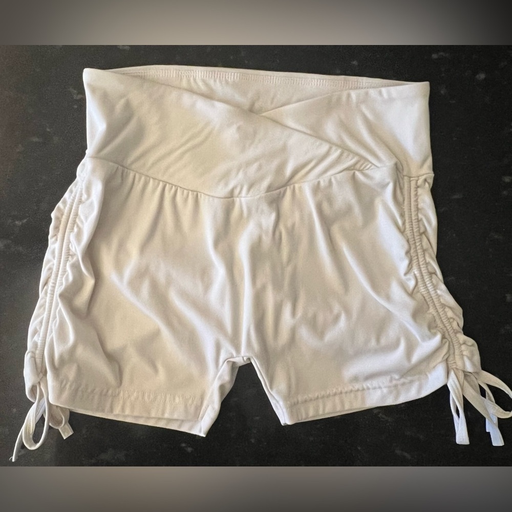 Women's Athletic Shorts in White